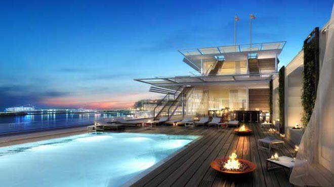 Monaco Yacht Club - the rooftop ©  SW